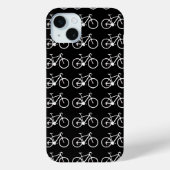 Zwart-wit herhaalde fietsen Case-Mate iPhone case (Achterkant)