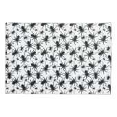 Zwart-wit Herhalend Motief | Spinnenpatroon Kussensloop (Achterkant)