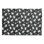Zwart-Wit Herhalend Motief | Spinpatroon Kussensloop (Achterkant)