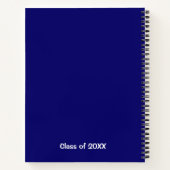 Zwart-wit herhalend voornaam en achternaam van kla notitieboek (Achterkant)