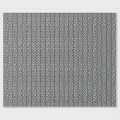 Zwart-wit herringbone cadeaupapier (Vlak)