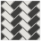 Zwart-wit herringbone stof (Close Up)