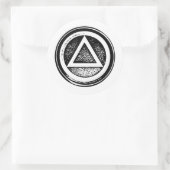 Zwart-wit herstel nuchterheid Sticker (Tas)