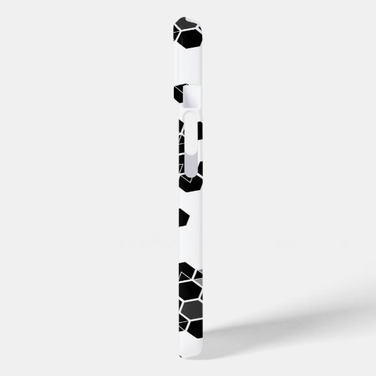 Zwart-wit-hex-gegevenspatronen Case-Mate iPhone Case (Achterkant / Links)