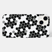 Zwart-wit-hex-gegevenspatronen Case-Mate iPhone Case (Achterkant (horizontaal))