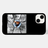 Zwart-wit Hexagon Fotocollage Case-Mate iPhone Case (Achterkant (horizontaal))
