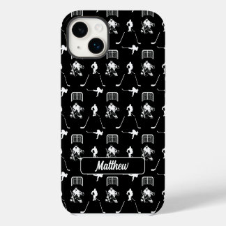 Zwart-wit Hockey Modern Naadloos Patroon