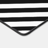 Zwart-wit hoekige strepen bureaumat (Hoek)
