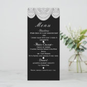 Zwart & Wit HOLLYWOOD Gordijnen Elegant Menu (Staand voorkant)