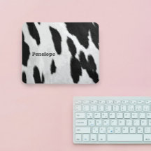 Zwart-wit Holstein Koeienhuid Kijk uit met naam