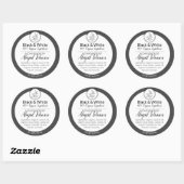 Zwart-wit Homemade body Butter of Scrub Label (Vel)