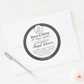 Zwart-wit Homemade body Butter of Scrub Label (Envelop)