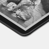 Zwart-wit Hond Memorial 2 Fotocollage Bureaumat (Hoek)