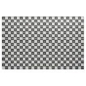 Zwart-wit hondenbot | Naam en monogram Stof (Yard (91,4 cm))