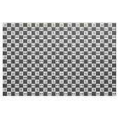 Zwart-wit hondenbot | Naam en monogram Stof (Yard (91,4 cm))