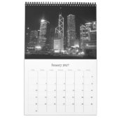 zwart-wit Hong Kong 2027 Kalender (Jan 2027)