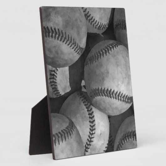 Zwart-wit honkbal fotoplaat (Zijkant)