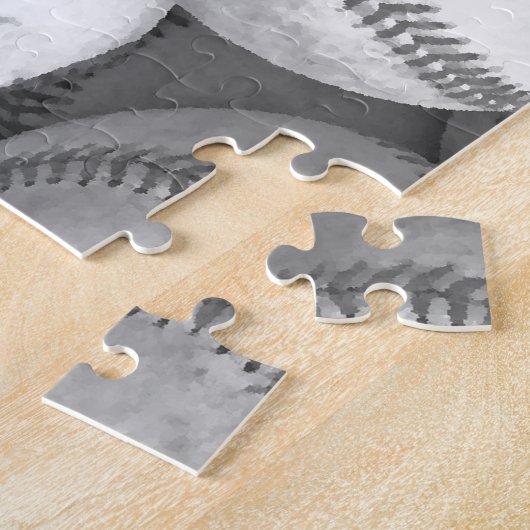 Zwart-wit honkbal legpuzzel (Zijkant)