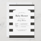  zwart-wit horizontale streepdouche kaart (Voorkant)