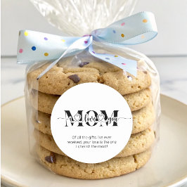 Zwart-wit hou van je ronde sticker