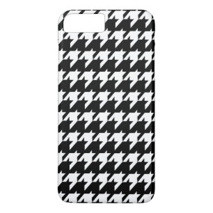 Zwart-wit houndstooth Case-Mate iPhone case
