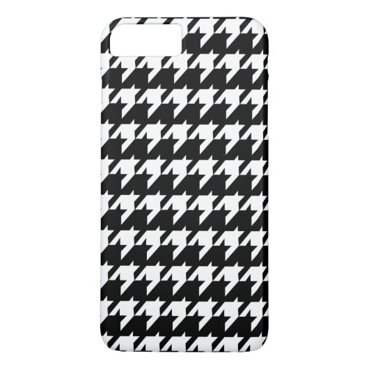 Zwart-wit houndstooth Case-Mate iPhone case (Achterkant)