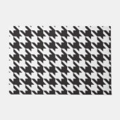 Zwart-wit Houndstooth deurmat (Voorkant)