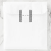 Zwart-wit Houndstooth Deze categorie beheren Vierkante Sticker (Tas)