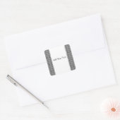 Zwart-wit Houndstooth Deze categorie beheren Vierkante Sticker (Envelop)