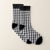 Zwart-wit houndstooth-patroon sokken (Paar)