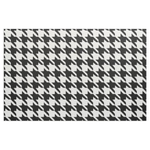 Zwart-wit houndstooth-patroon stof