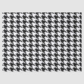 Zwart-wit houndstooth-patroon tissuepapier (Voorkant)
