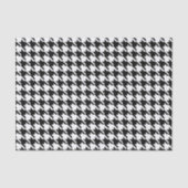 Zwart-wit houndstooth-patroon tissuepapier (Voorkant)