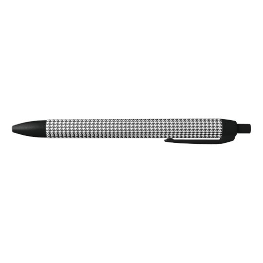Zwart-wit houndstooth-patroon zwarte inkt pen (Bodem)
