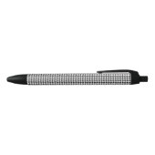 Zwart-wit houndstooth-patroon zwarte inkt pen (Bovenkant)