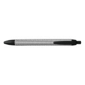 Zwart-wit houndstooth-patroon zwarte inkt pen (Achterkant)