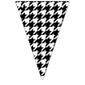 Zwart-wit houndstooth-patroonpatroon vlaggetjes (Tweede vlag)