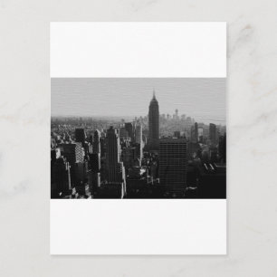 Zwart-wit houten effect NYC Briefkaart