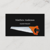 Zwart wit huis reparaties foto QR code klusjesman Visitekaartje (Voorkant)