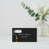 Zwart wit huis reparaties foto QR code klusjesman Visitekaartje (Staand voorkant)