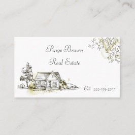 Zwart-wit huis visitekaartje