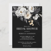 Zwart-wit humeurig elegant boho vrijgezellenfeest kaart (Voorkant)