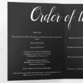 Zwart-wit huwelijk onder de bergen drieluik programma (Binnenzijde eerst)