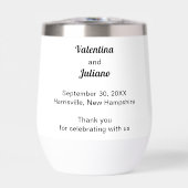 Zwart-wit huwelijks tumbler (Voorkant)