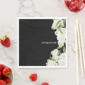 Zwart Wit Hydrangeas Vrijgezellenfeest II Servet (Insitu)