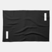 Zwart-wit Hyphen Theedoek (Horizontaal)