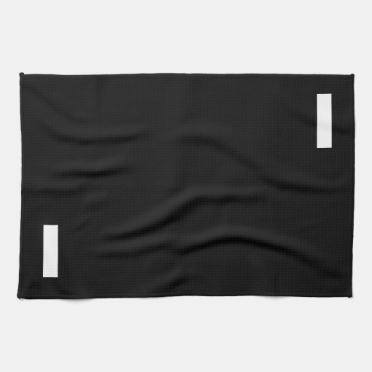 Zwart-wit Hyphen Theedoek (Horizontaal)