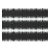 Zwart-wit hypnotische cirkelvormige lijn strepen k tafelkleed (Voorkant (Horizontaal))