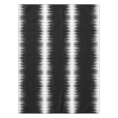 Zwart-wit hypnotische cirkelvormige lijn strepen k tafelkleed (Voorkant)