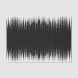 Zwart-wit hypnotische cirkelvormige lijn strepen k tissuepapier